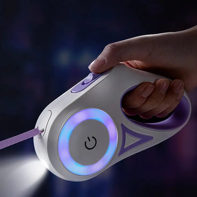 Coleira e Guia Retrátil Automática para Cães