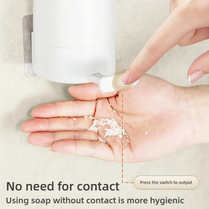 Soap Grinder Dispenser, Wall-Mounted Powder Box, Dry Organizer for Restaurant, Office, Gym